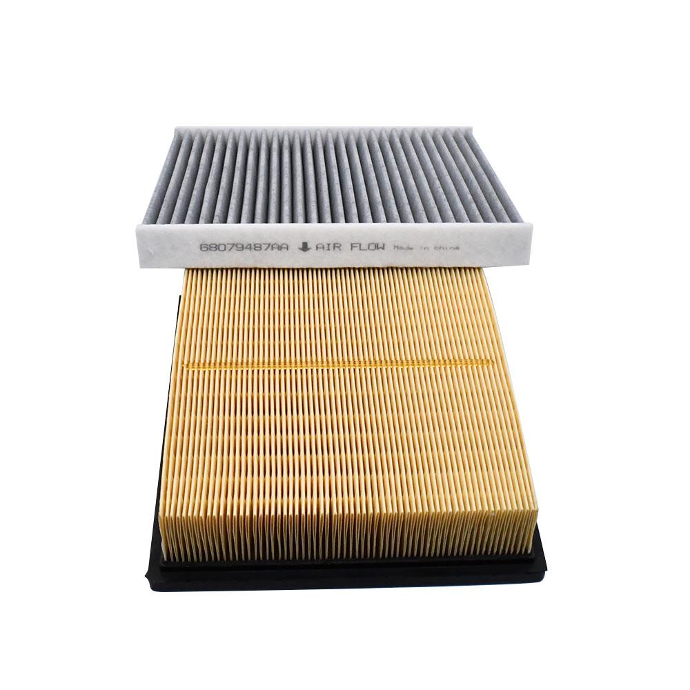 Engine Air Filter Auto Cabin Air Filter with Activated Carbon For Jeep Grand Cherokee V6 V8 3.6L 5.7L 6.4L 2011-2025 Accessories