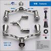 HEIGHTEN 80mm/95mm/98mm Reel Handle with 20mm/19mm Knob for Shimano and Daiwa Spinning Reels, New Pillar Series (98mm - Gunmetal) (939)