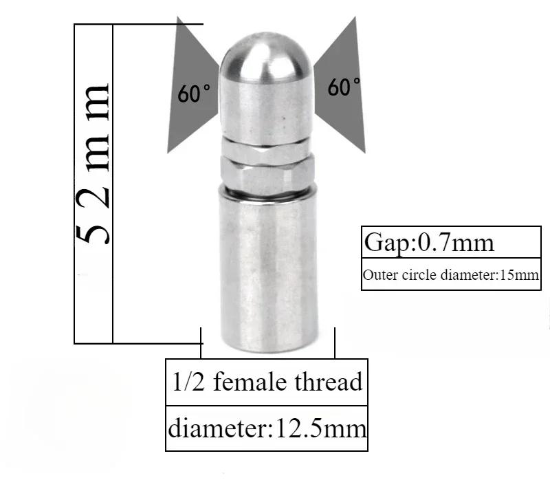 Stainless Steel 360 Degree Automatic Rotating Fan-shaped Nozzle Bottle Can Cleaning Industrial Spray Nozzle