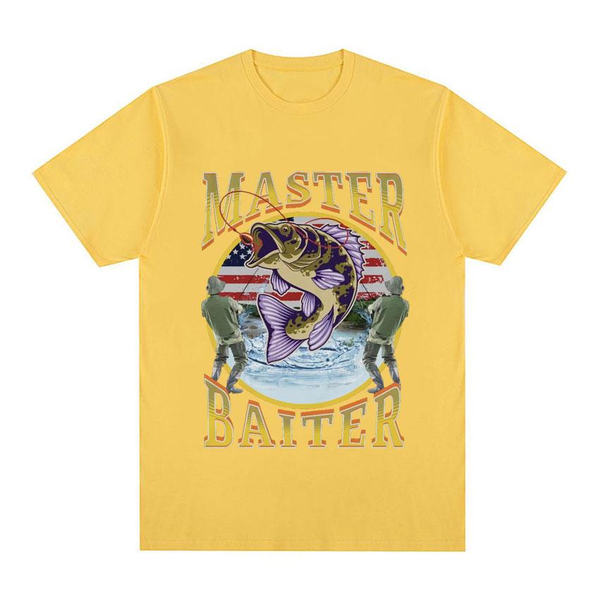 Funny Master Baiter Fishing Parody TShirt Summer Men Women Clothing Fashion T Shirts Cotton Short Sleeve Oversized Tshirt Tops
