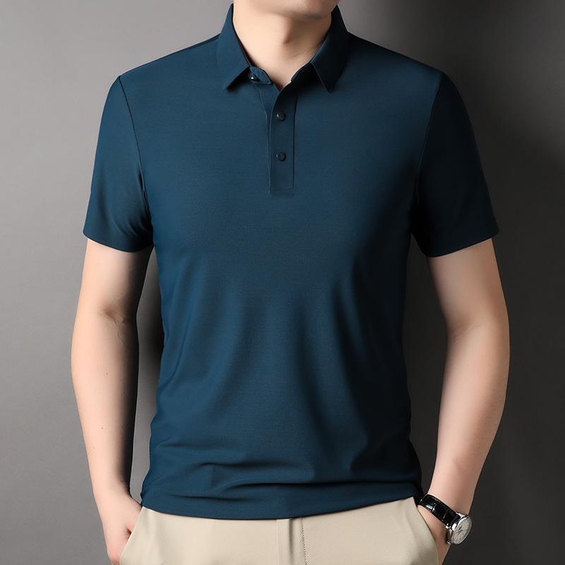 Ice Polo Men s Business Casual Summer Top Breathable Short Sleevet M