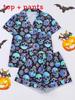 Milk Silk Short Sleeve Shorts Pajama Set With Cardigan For Relaxed Home Wear