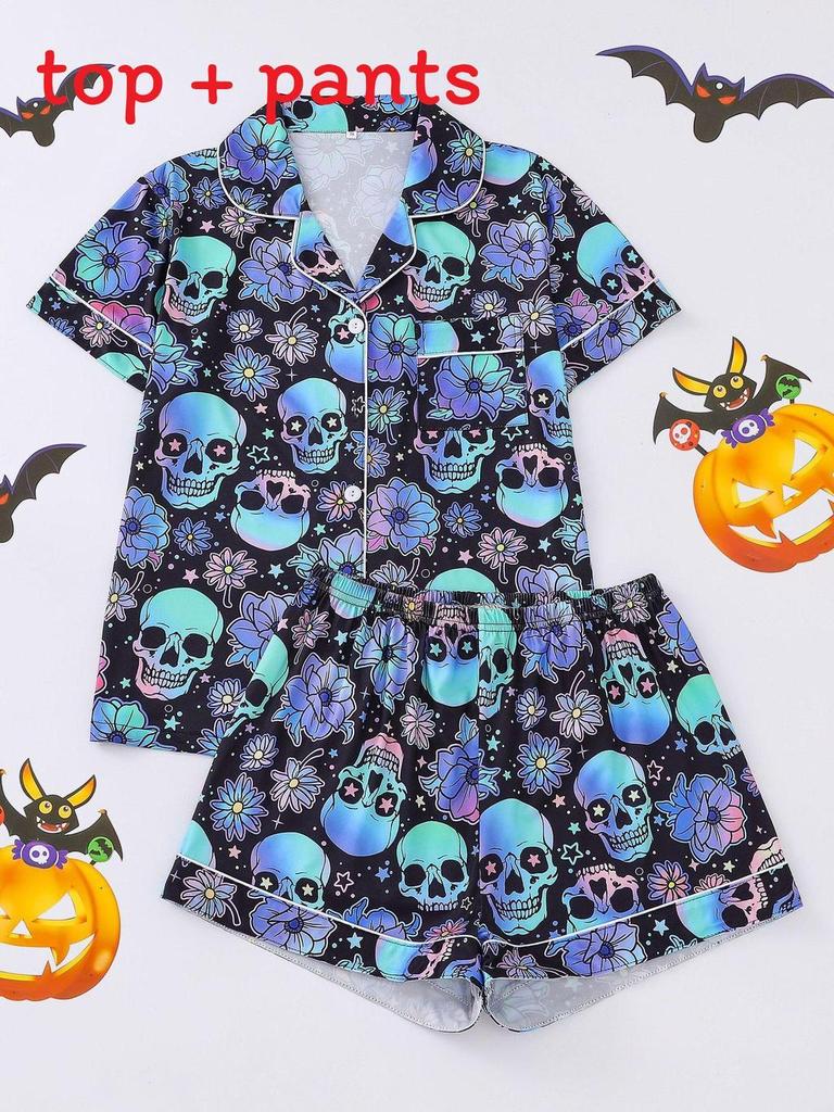 Milk Silk Short Sleeve Shorts Pajama Set With Cardigan For Relaxed Home Wear