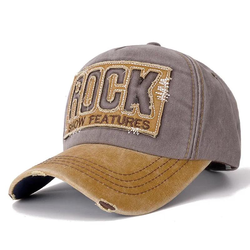 Outdoor Adjustable Casual Her Him For Women Men Cap Baseball Stitched Stitching Embroidered Lettering Alphabet Rock School Old Vintage Cotton