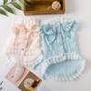 Pet Clothes Princess Bow Dress Birthday Party Dogs Spring Summer Lace Dress Lovely Bow Dress Dog Costume