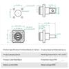 All-Copper Energy Storage Terminal 200A Lithium Battery Battery Connector Battery Storage Terminal Post Energy Storage Connector