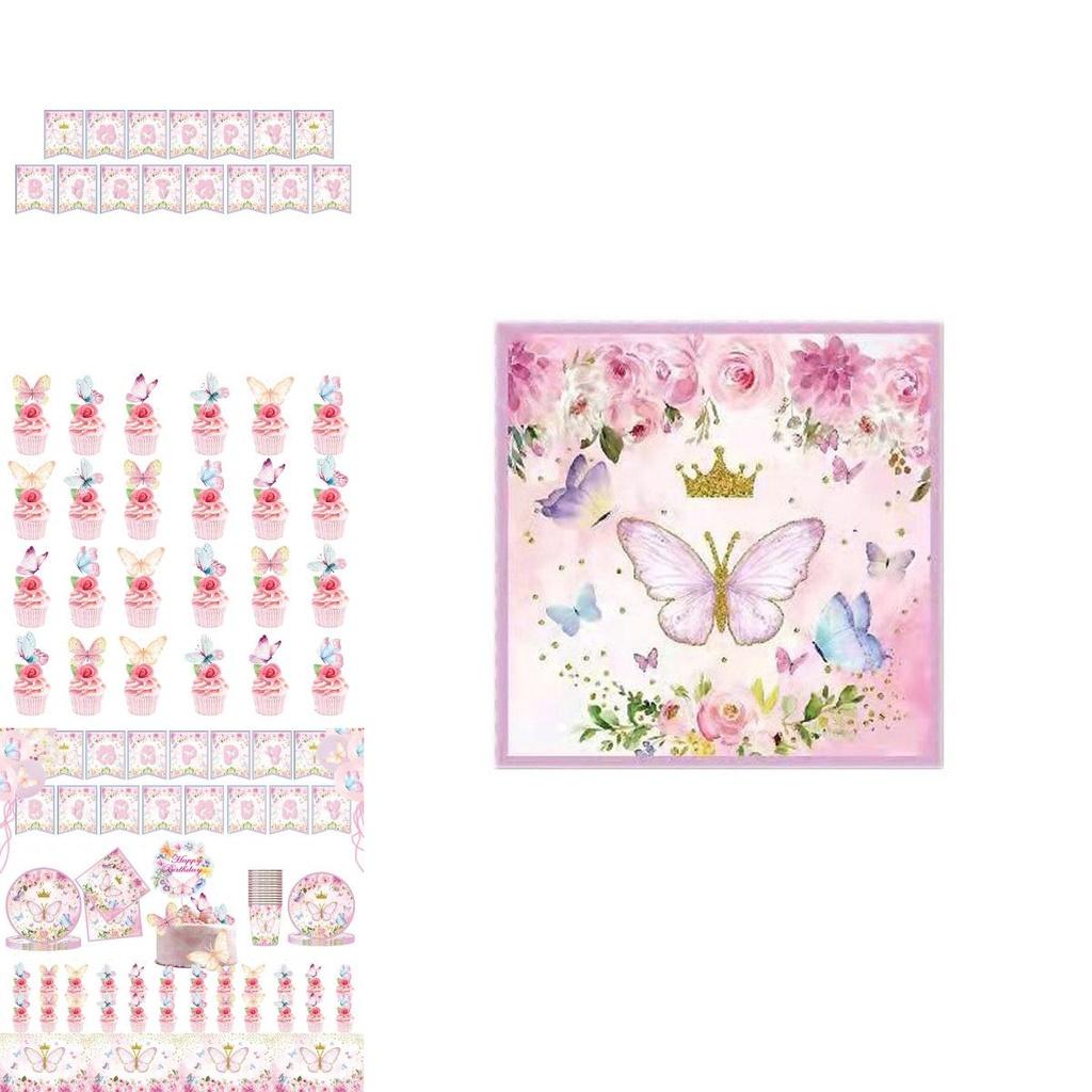 Colorful Butterfly Party Supplies Kit For All Occasions