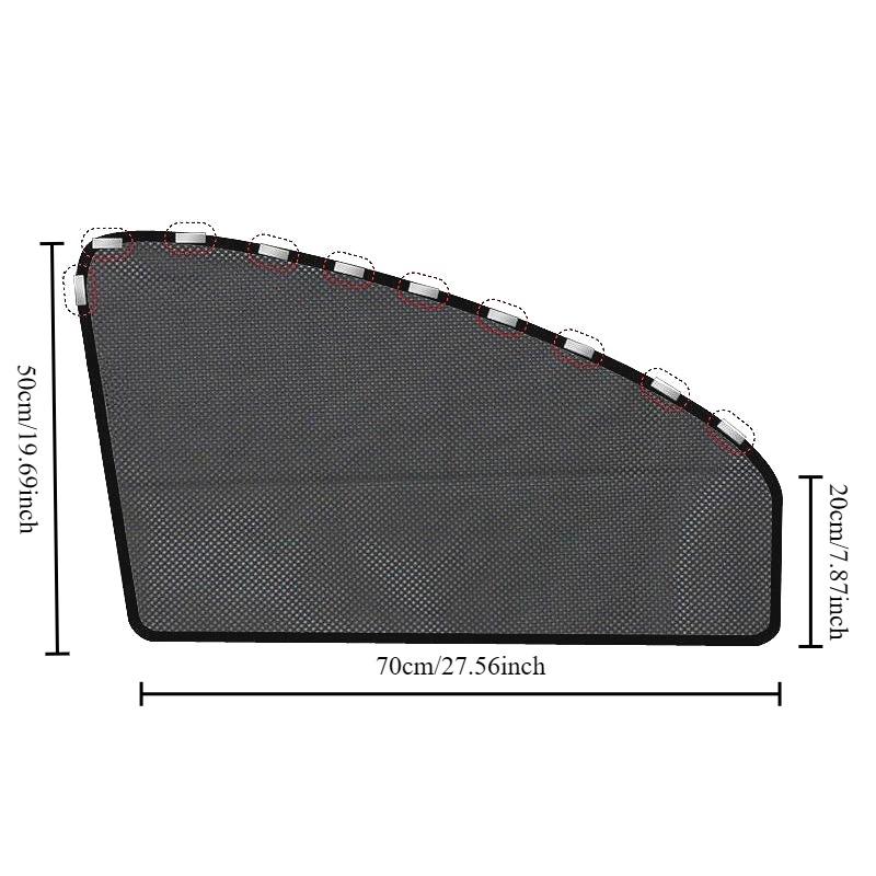 

4Pcs Magnetic Car Window Sunshades UV Protection Privacy Screen Curtain Protectors Universal for Most Cars SUVs Trucks Easy Install 1pcs Front