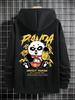 Cartoons Funny Panda  Printing Unisex Hoodie Pocket Personality Streetwear Hip Hop Oversized Unisex Hoody Comfortable New Clothing