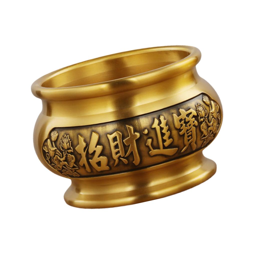 Vintage Brass Incenses Holders for Luck Chineses Styles Carving Incenses Burners Home Decoration Craft for Prosperity