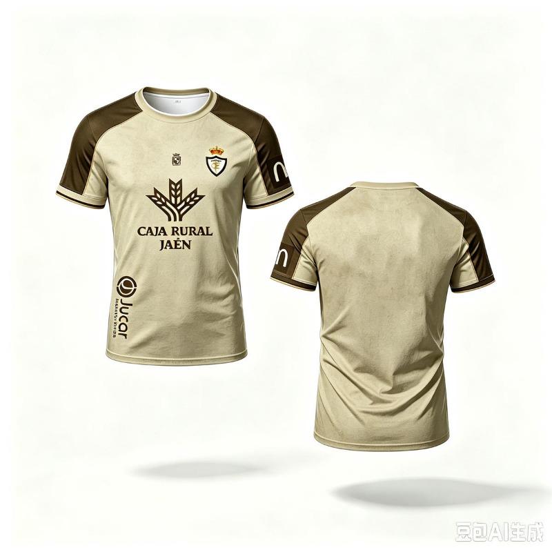 Maglia da Calcio Real Jaen Stile Vintage Stampa 3D Maglietta Top Oversize