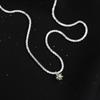 Elegant Olive Green Zircon Star Clavicle Pendant Necklace for Women
