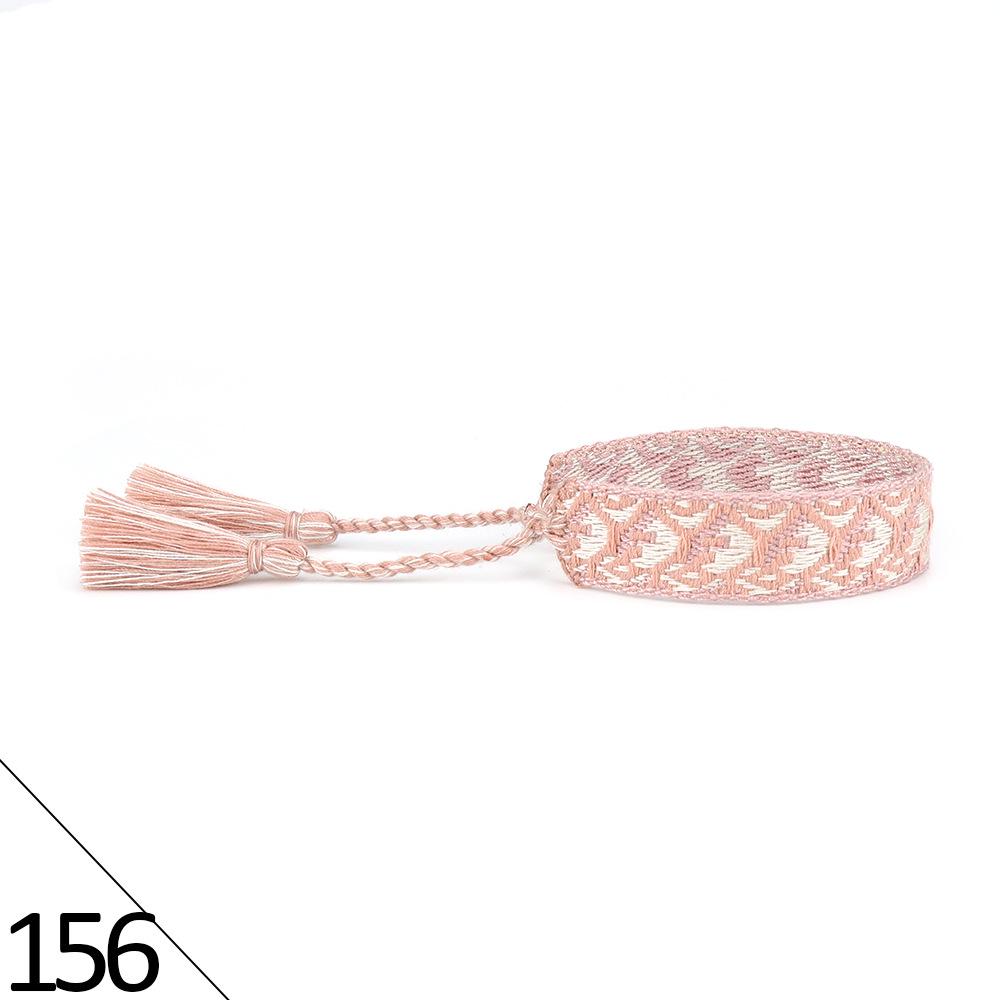 Handmade Cross & Letter Woven Bracelet - European & American Bohemian Style Wristband