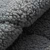 Winter Plush Sofa Cushion Grid Pattern Batted Sofa Pad Non-Slip Home Protection Sofa Cover for Living Room, Office