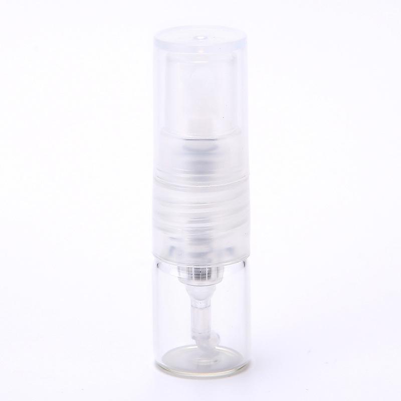 

10 шт. 1 мл стеклянная бутылка для духов, ультратонкий спрей, высококачественная пустая бутылка, распылитель для духов, косметический контейнер 1ml чистый