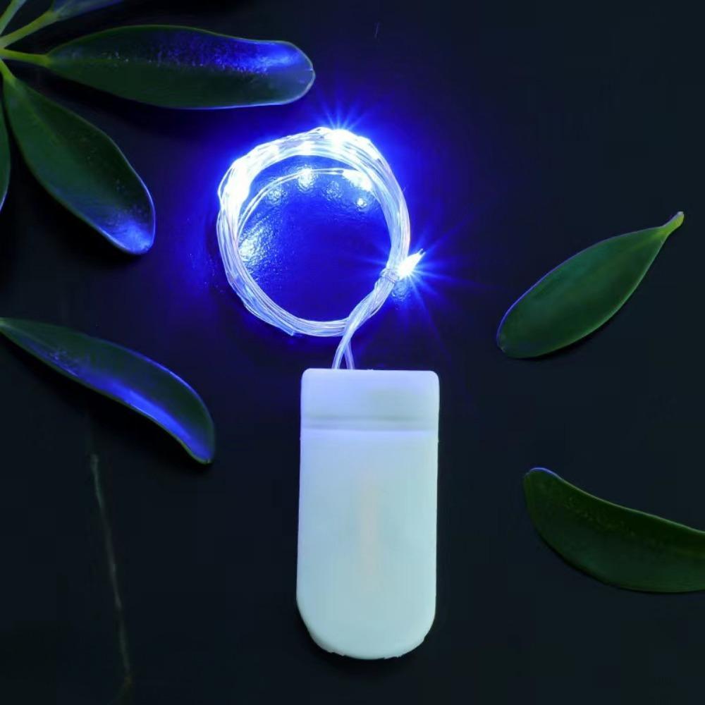 Zhou Peisi Milky White U-Shaped Button Battery Box with Lead Wires and Switch for String Lights