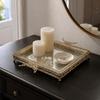 Ornate Tray Elegant Decorative Mirror Serving Tray Ornate Fruit Platter Luxury Look Home Decor Easy To Clean for Living Room