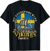 Schwedisch Schweden Schwede Wikingerschiff Flagge T-Shirt Unisex T-Shirt