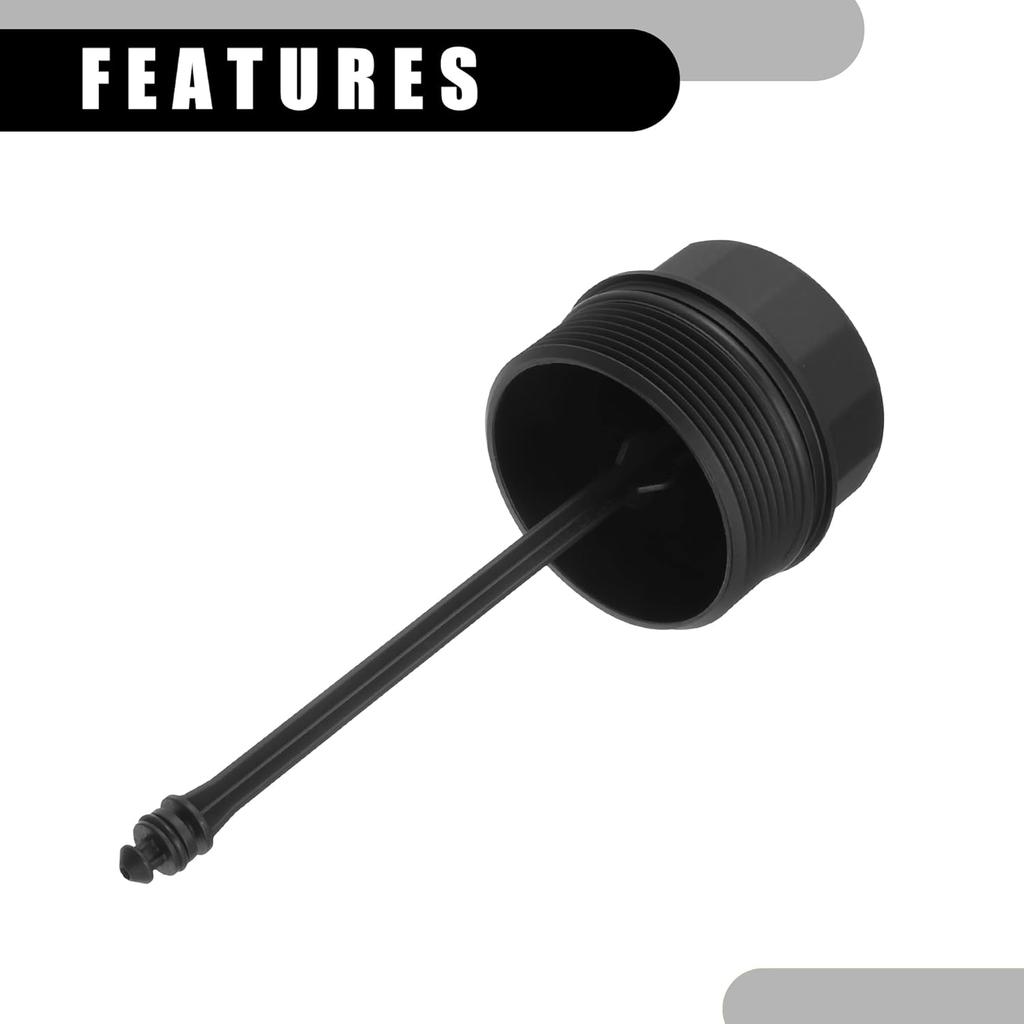Oil Engine Filter Housing Cap Cover No.038115433 - Car Oil Filter Housing Cap - for Volkswagen Golf IV Plastic Black - 1 Pc