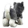 lilizzhoumax Alaska Dog Plush Toy, Realistic Stuffed Dog, Super Soft Plush Toy for Girls, Kids, Home Decor (Gray, 11 inches), Medium