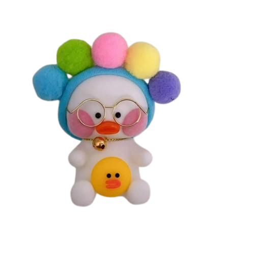 Lalafanfan Lalafanfan Mini Duckling Keychain Flower 10 Cm