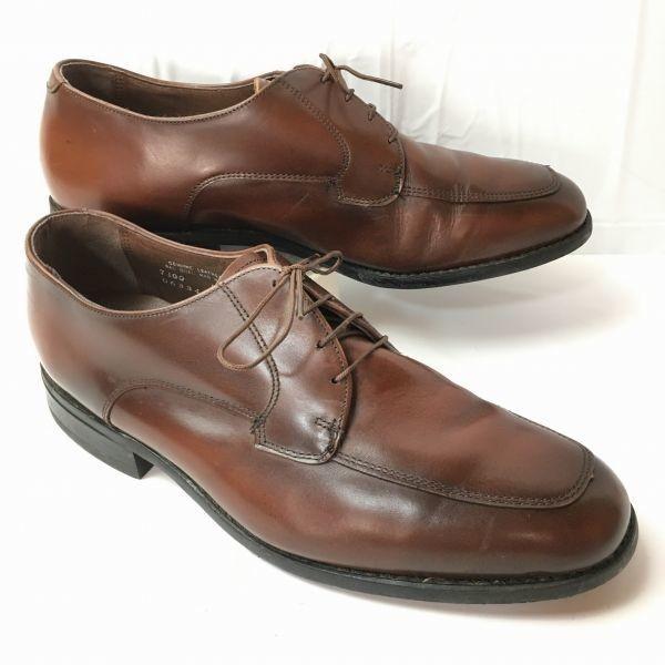 CLOUD CLUB Handgjorda USA Vintage U-tå Affärsskor Mörkbruna Ca. Storlek 27.028.0 Herr(BEGAGNAD)