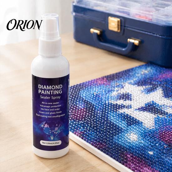 Transparent Diamond Glue Art Sealer Spray, Quick-Drying Permanent Protective Glue, Enhance Luster Painting Supplies for DIY Crafts Puzzles And