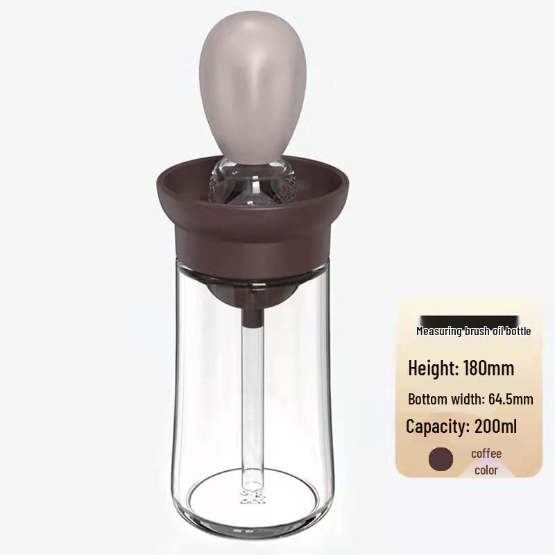 Integrated Silicone Oil Brush & Bottle for Kitchen, Baking, BBQ, and Air Fryer