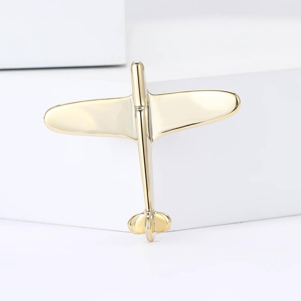 Stylish Rhinestone Aircraft Brooches for Women Enamel Transportation Pins Event Funny Luxury Gifts New Year Friends Decoration