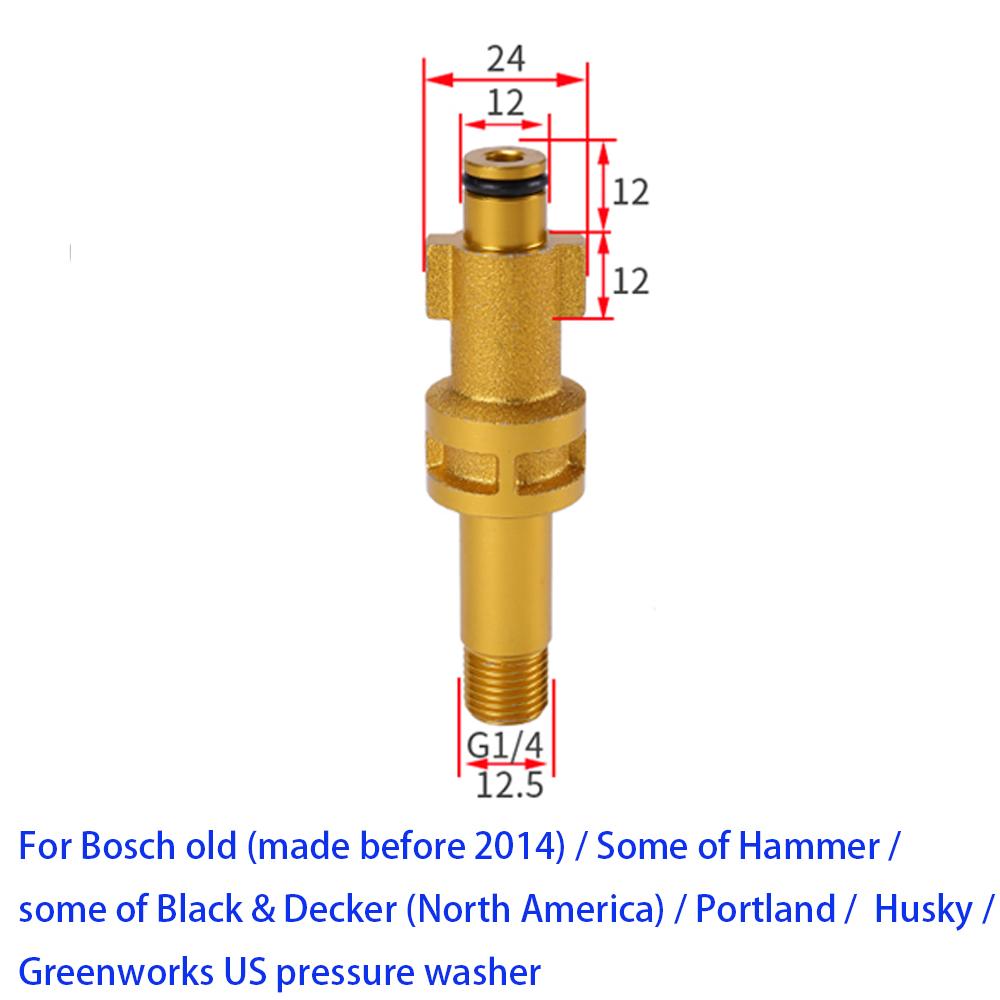Vysokotlaký čistič Pěnová tryska Hliníkový adaptér Pěnová tryska Konektor Nástavec pistole pro Karcher Bosche Interskol AR Lavor