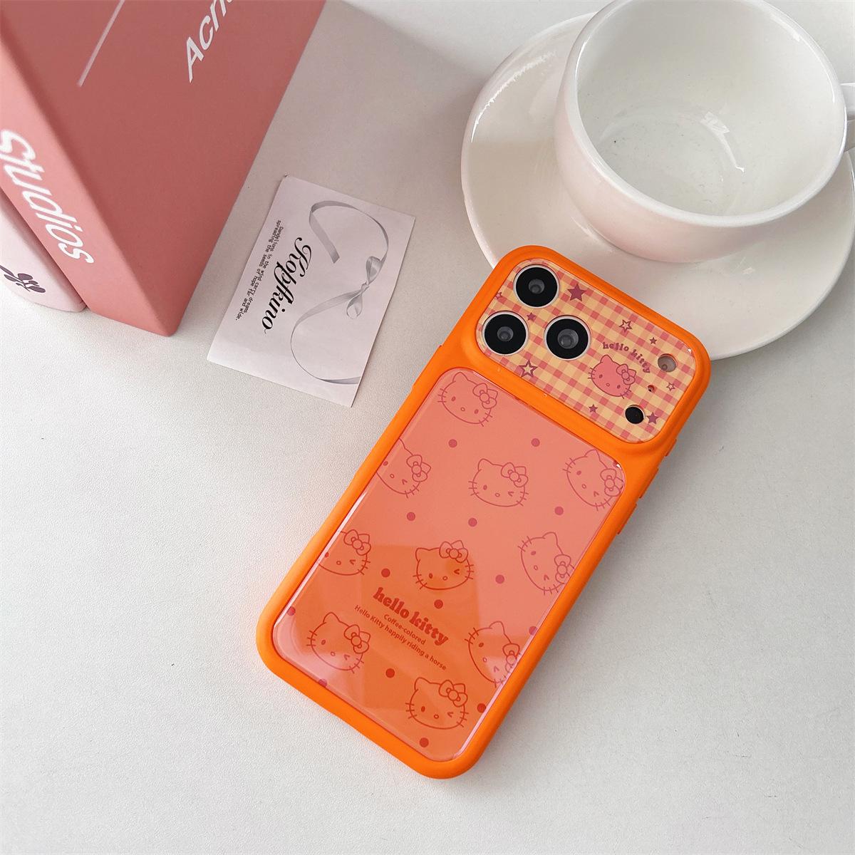 

Cartoon Window KT Cat Phone Case for iPhone 15/14 Pro Max iPhone 16 Pro Max