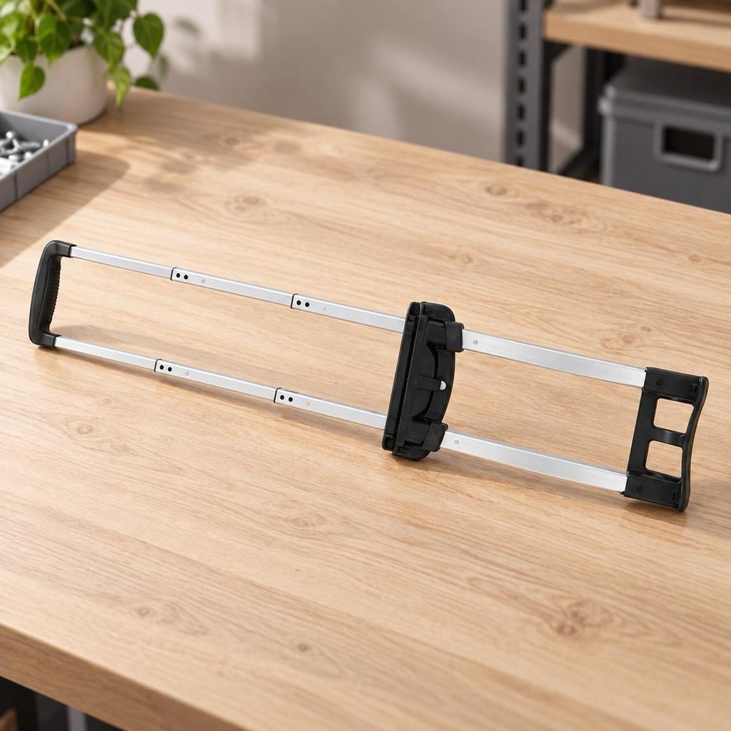 Builtin Luggage Handle Assembly Replacement ThreeSection Telescopic Suitcase Retractable for
