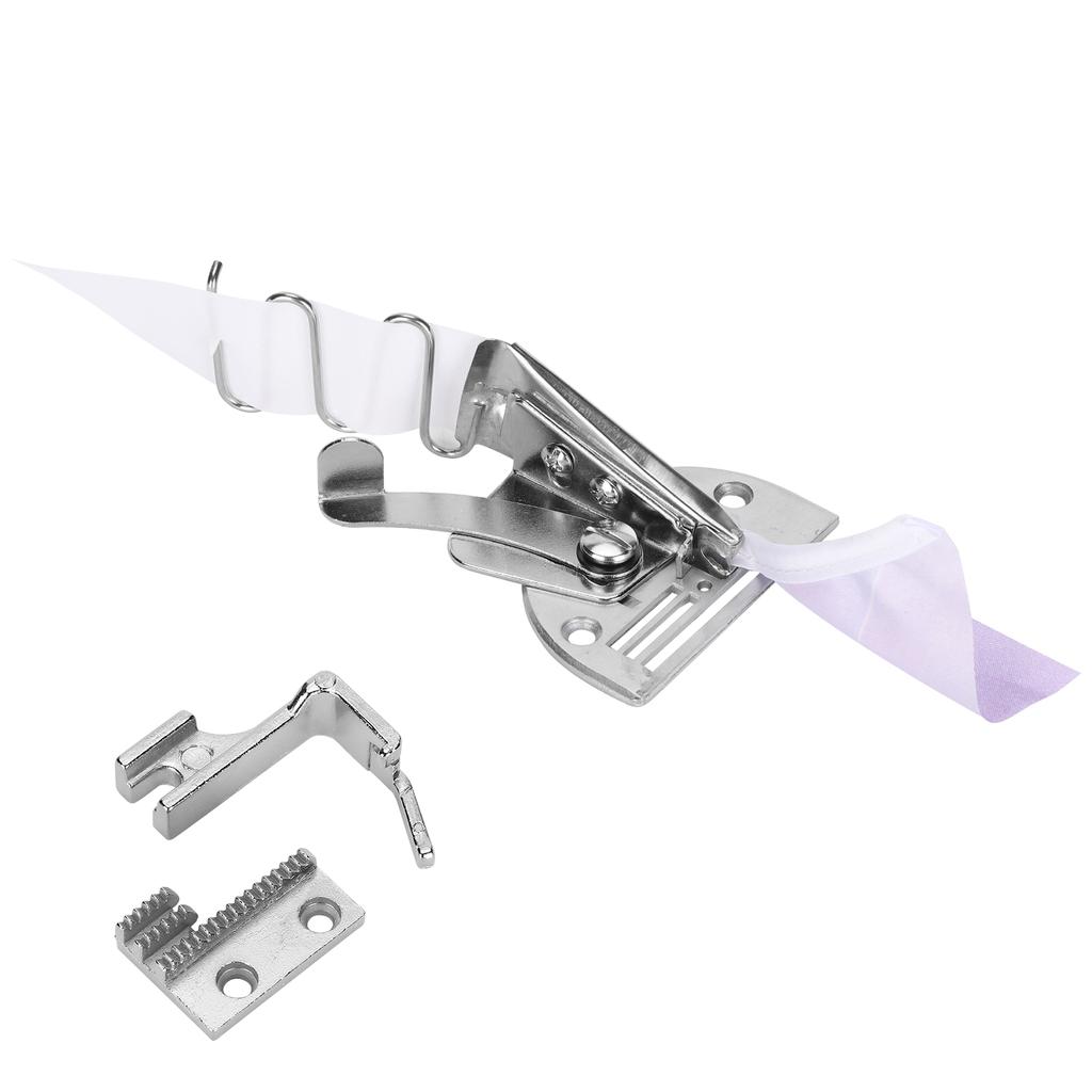 Kraštų apvaduotojas A10 stačiu kampu 4 kartų apvyniojimo priedas Lockstitch siuvimo mašinos įrankis 30 mm