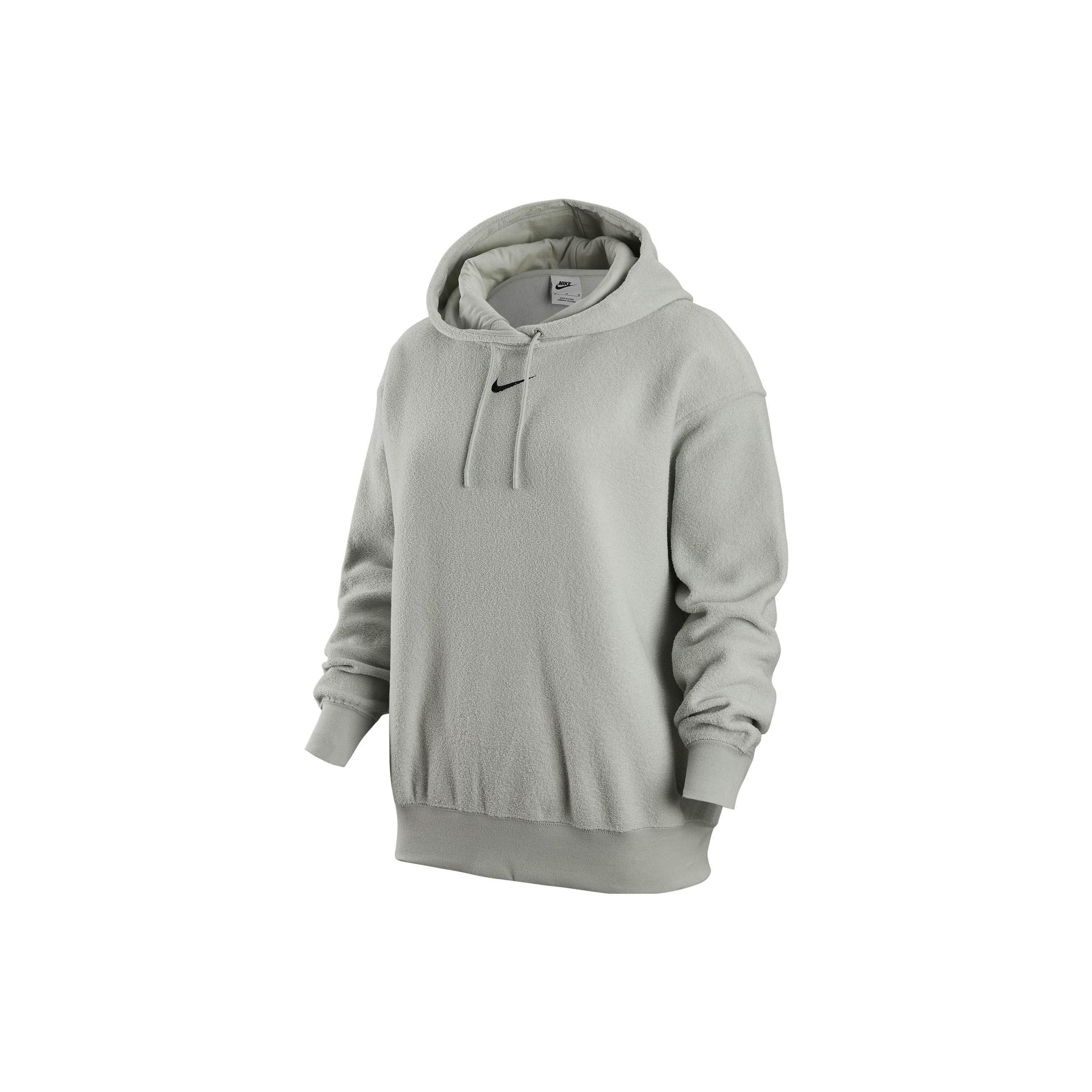 (WMNS) Nike Sportswear Logo Hoodie Grey Women s DV7100-014 XL