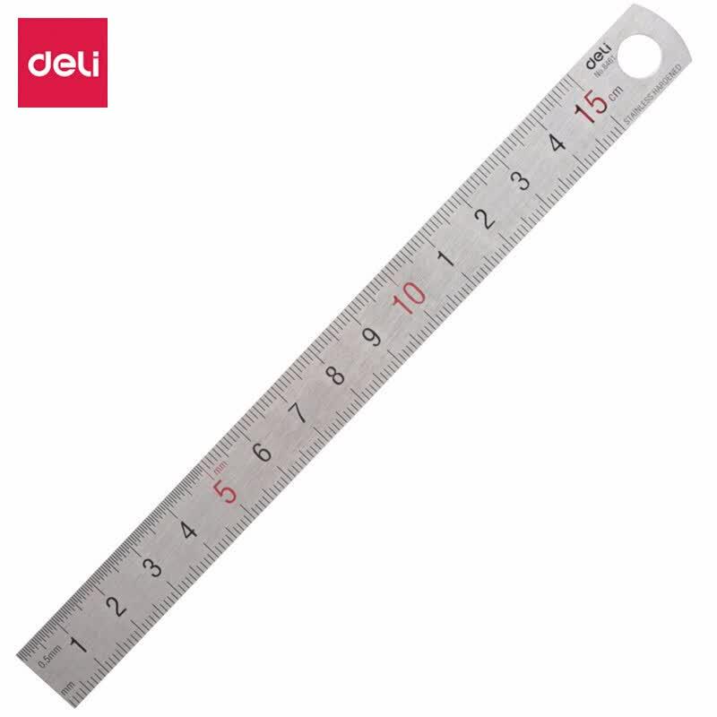 Deli 15cm Stainless Steel Ruler Set серебристый