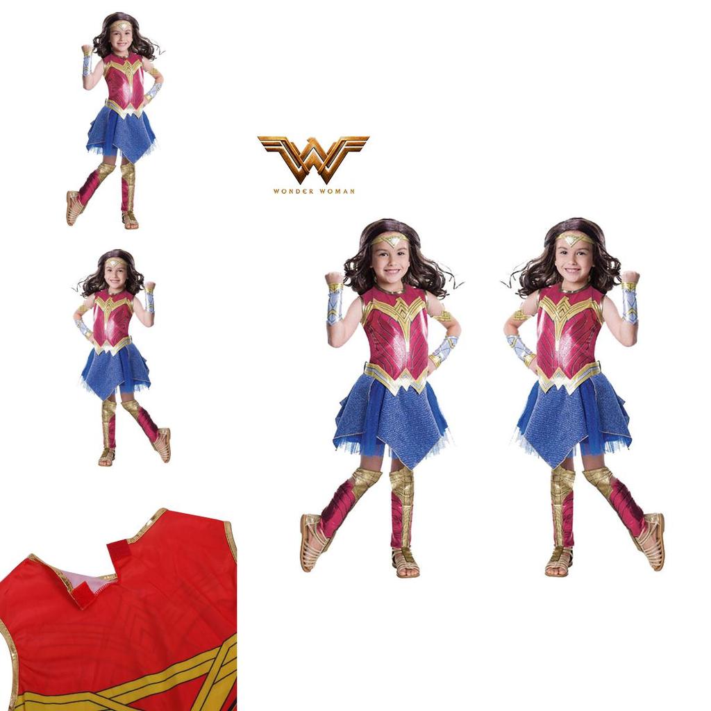 Squisito Costume da Cosplay di Wonder Woman Materiale in Poliestere di Alta Qualità Per Ragazze