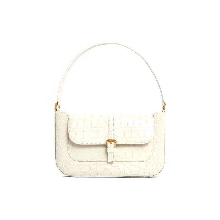 By Far Miranda French Vintage Crocodile