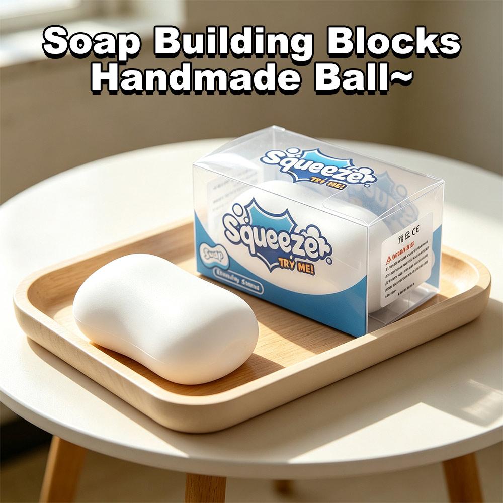 Round Blocks Filled Soap Ball Squishy Finger Relax Sensory Fidget Ball Crispy Squishy Studen