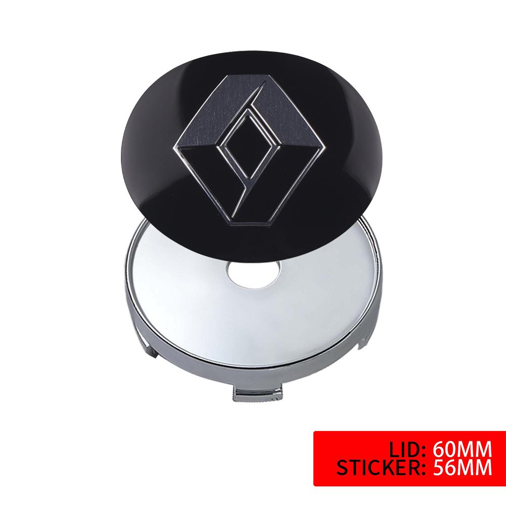 2026 Horké Pro Renault Poklice 4ks 56mm Samolepky na Středové Kryty Koleček Auta 60mm Náhradní Příslušenství Poklic Koleček Auta Pro Renault Sc