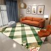 Nordic Style Geometric Rugs Modern Aesthetics Decoration Home Carpet Luxury Green Bedroom Non-slip Washable Mat Living Room