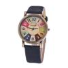 Womens Unisex Retro Casual Faux Leather Analog Quartz Watch