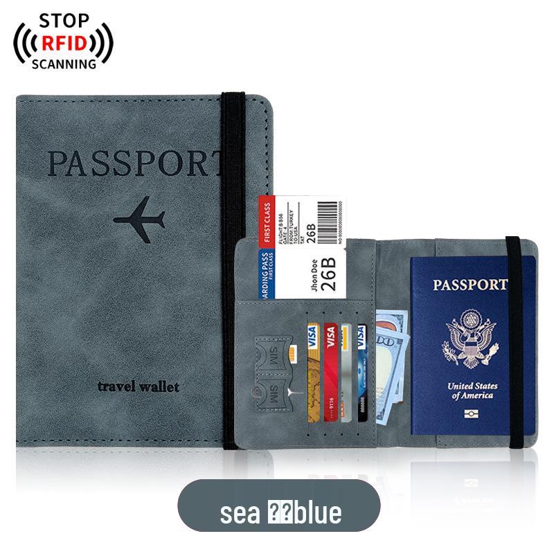 PU Leather Cross-Border Travel Passport Holder & Document Protector