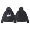 2025 Unisex Oversized Hooded Sweatshirt With Vintage Character Print Loose Fit Streetwear Casual Top