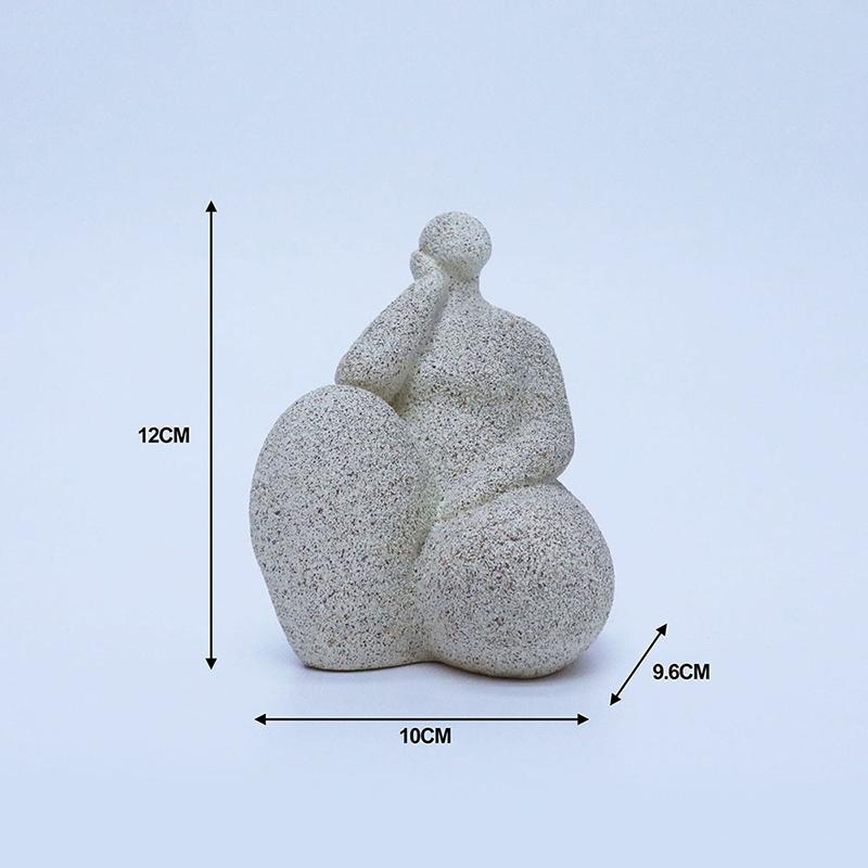 Fette Mädchen Yoga Figuren Statue Schreibtisch Dekoration Ornamente Fette Frau Tänzerin Abstrakte Figur Harz Skulptur Raum Ästhetische Deko