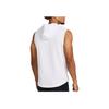 Under Armour Project Rock Grafikdruck Fleece Trainings Locker Kapuzen Ärmellose Weste Herren Westen Weiß 1383302-100