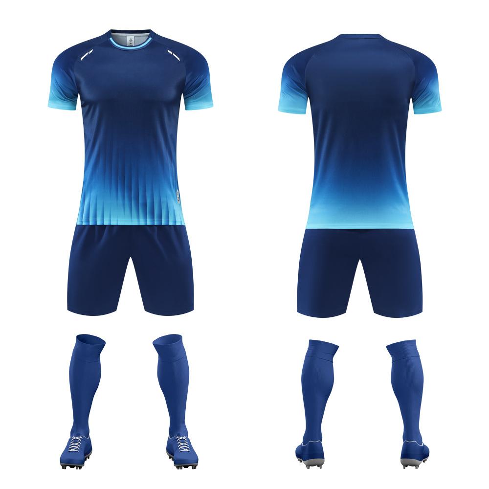 New Soccer Uniform Set Student Competition Training Uniform Customization Quick Dry Sports Kids Adult Short Sleeve Soccer Jersey