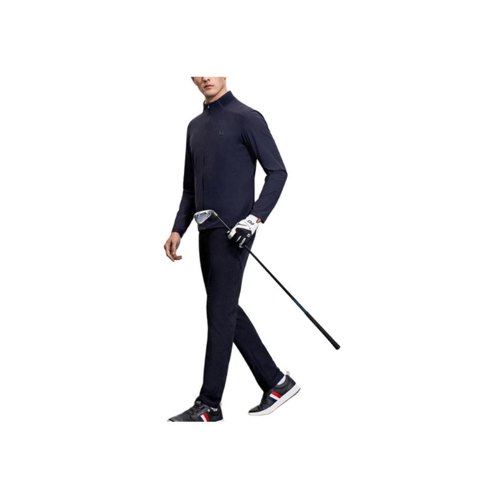 Fila Golf Elite Knitted Long Sleeve Jacket Men Jacket Legendary-Blue A11M325501F-NV