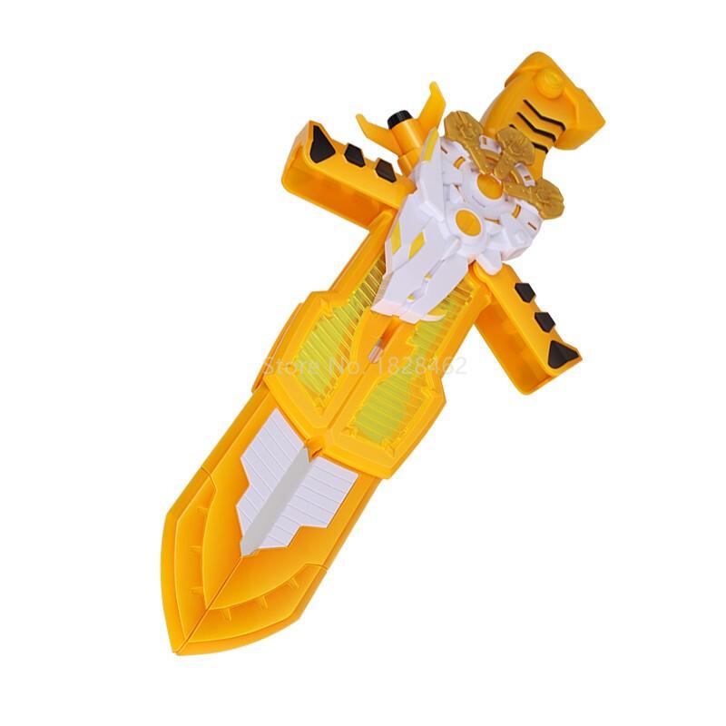 Trzy tryby Mini Force Transformujący Miecz Zabawki z Dźwiękiem i Światłem Figurki Akcji MiniForce X Broń Deformacyjna Zabawka Pistolet
