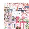 1/2 Pcs 2025 Wall Calendar 12-Month Travel Calendar Wall Hanging Monthly Planner for Home Office Schedule Organizing