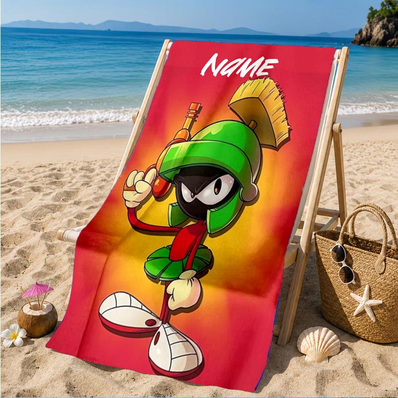 Custom Name Marvin Adventure Beach Towel Microfiber Beach Towel, Lightweight and Quick-Dry, for Summer Travel, Swimming Pool Gift